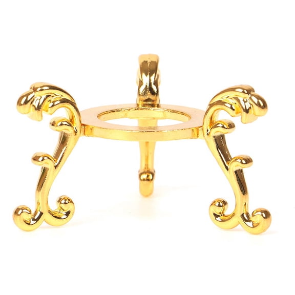 Gold-plated Display Gemstone Egg Support Base Crystal Ball Stand Holder Ornament