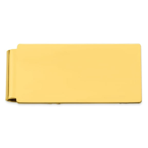 Gold-plated Kelly Waters Polished Hinged Money Clip QGL8772