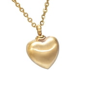 AROMITA JEWELRY Gold-plated stainless steel heart Cremation Jewelry keepsakes Ashes Necklace for friend/family/pet-1