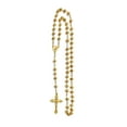thumbnail image 1 of Gold rose-shaped beads rosary, 1 of 2