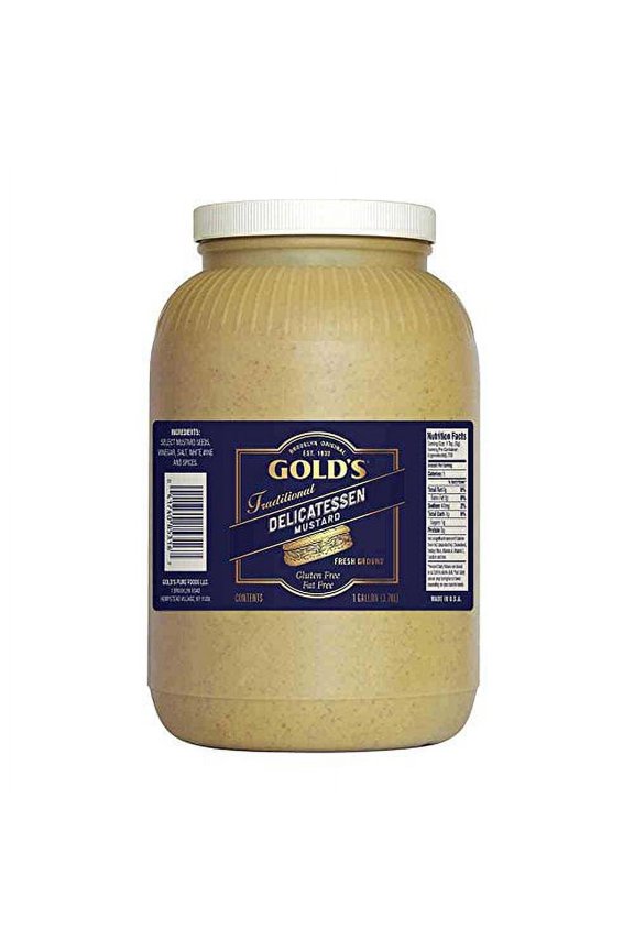 Gold s Delicatessen Style Mustard Bulk, 1 Gallon, 4 Per Case