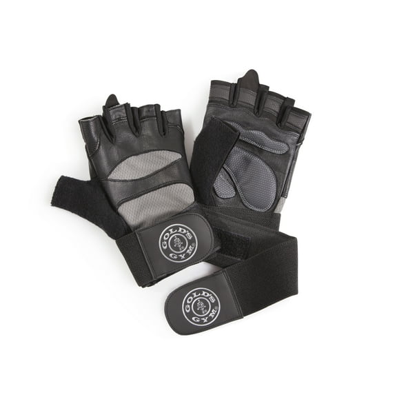 Gold’s Gym Elite Wrist Wrap Adjustable Weight Lifting Gloves - S/M, M/L, L/XL