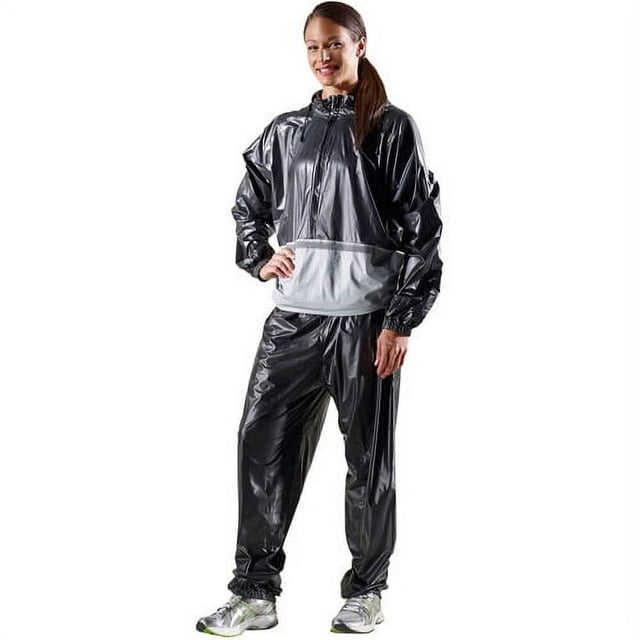 Gold's Gym Performance Sauna Suit, M/L with Durable PVC Material to