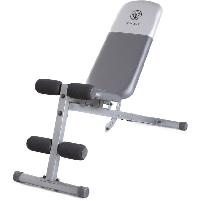 Gold's Gym XR 5.9 Adjustable Slant Workout Weight Bench