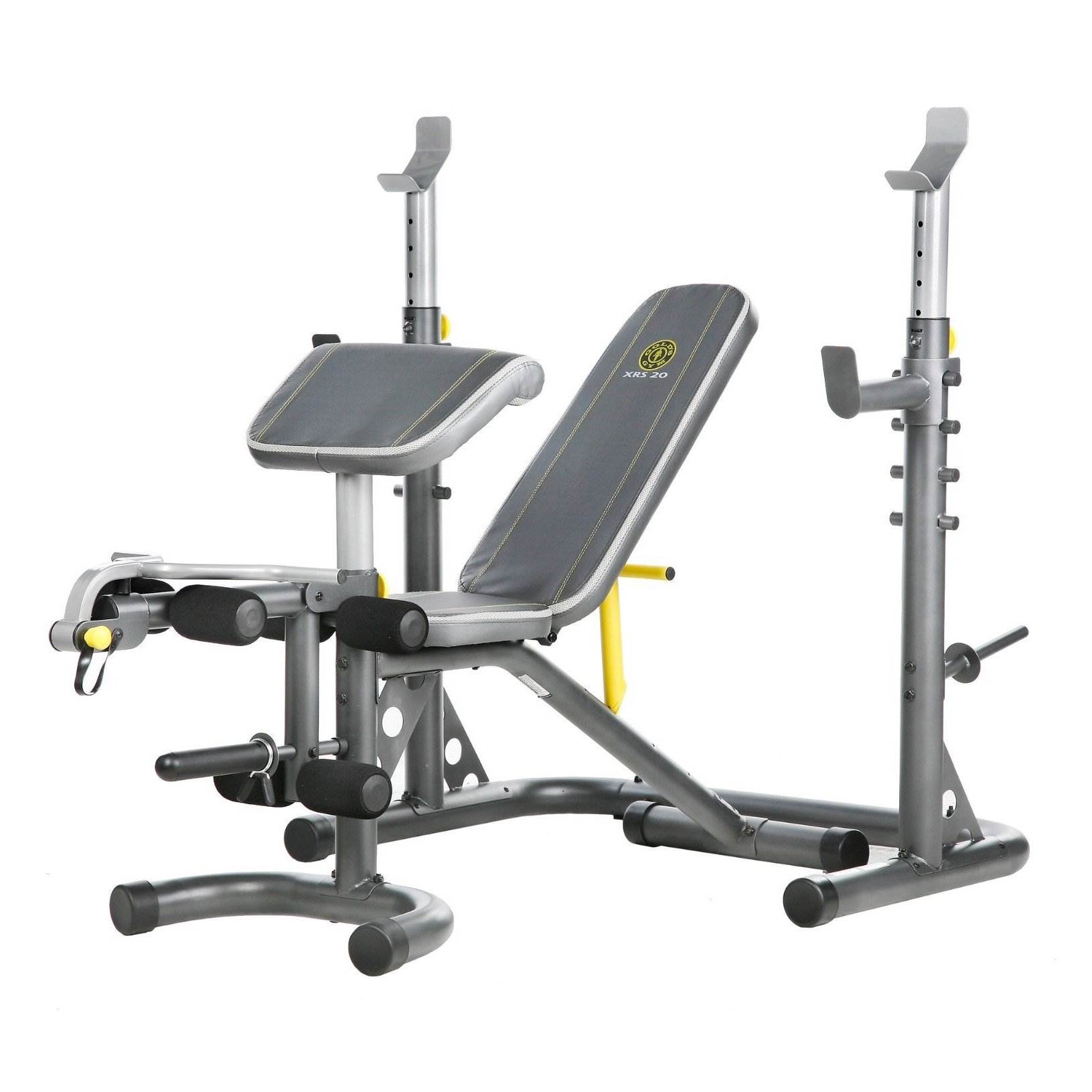 Gold's Gym XRS 20 Adjustable Olympic Workout Bench with Squat Rack, Leg Extension, Preacher Curl, and Weight Storage - image 1 of 15
