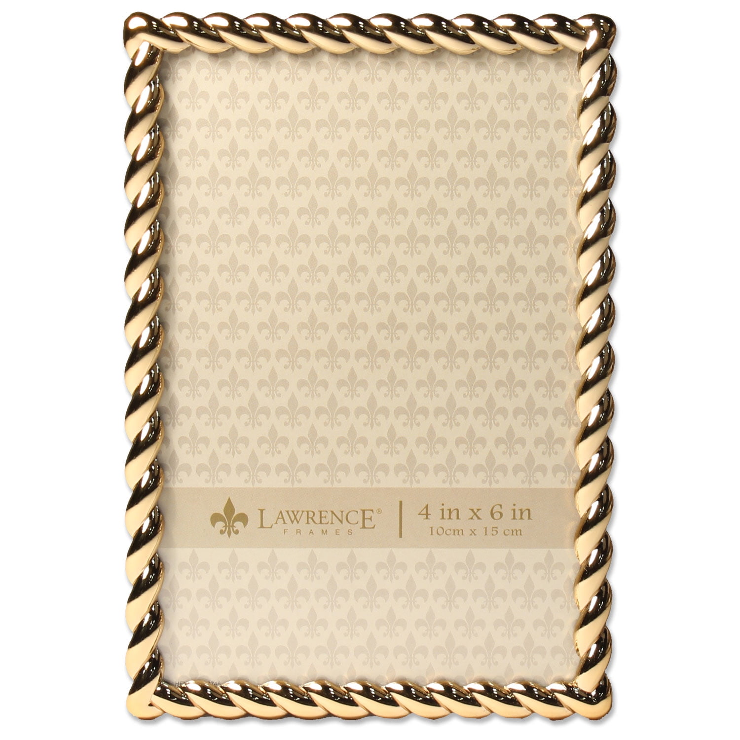 Heart & Love Gold Wood Picture Frame With Heart Double Mat for 4x6