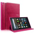 thumbnail image 1 of GoldCherry for Amazon Fire HD 8 Tablet Case, Folio PU Leather Stand Smart Cover with Auto Wake/Sleep Function for Amazon Fire HD 8 6th/7th/8th Generation 2016/2017/2018 Release(Pink), 1 of 8