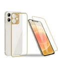 thumbnail image 1 of GoldCherry Camera Armor For iPhone 12 Mini Screen Protector, Front & Back 9H Hardness Tempered Glass Screen Protector [Titanium Edge] Anti-Scratch 0.26mm HD For iPhone 12 Mini 5.4 Inch(Gold), 1 of 8