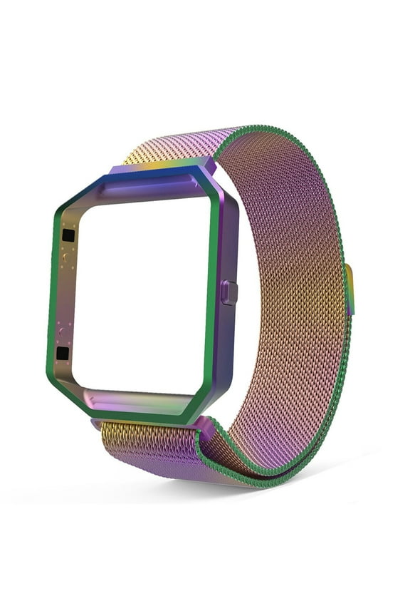 GoldCherry for Fitbit Blaze Accessory Band oitom Frame housing milanese Loop stailess Steel Band for Fitbit Blaze Smart Watch Fitness Band(Multi-Color)