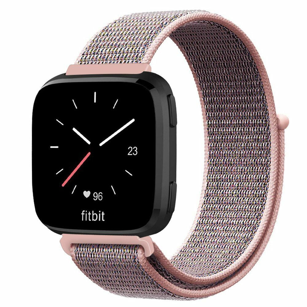 GoldCherry For Fitbit Versa 2 Versa Lite Special Replacement Quick Release Nylon Lightweight Breathable Replacement Sport Loop Strap for Men Women Rose Gold Walmart Business Supplies