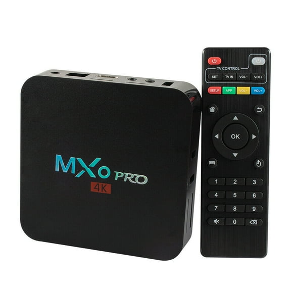 GoldCherry MXQ Pro Set Top Box with IR Remote Control Power Cord HDMI Cable User Manual Supports 4K Ultra HD Count