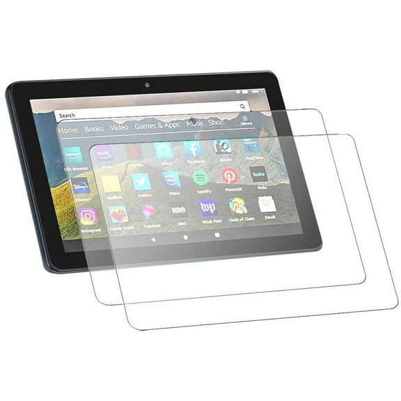 GoldCherry Screen Protector for All-New Fire HD 8/Fire HD 8 Plus/Fire HD 8 Kids 2020(10th Generation), Tempered Glass/High Definition / 9H Hardness/no Bubble Easy to Install/High Touch (2 Pack)