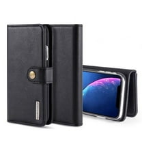 GoldCherry for iPhone 11 Pro Case,Premium Leather Wallet Case Business Credit Card Holder,Ultra-Strong Magnetic&Slim Folio Flip Cover for iPhone 11 Pro 5.8" 2019(Black)