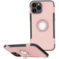 thumbnail image 1 of GoldCherry for iPhone 12 6.1 Inch Case, Anti-Scratch Shockproof Case 360 Degree Rotation Finger Ring Holder Kickstand [Work with Magnetic Car Mount] for iPhone 12 6.1 Inch 2020 Released(Rose Gold), 1 of 7