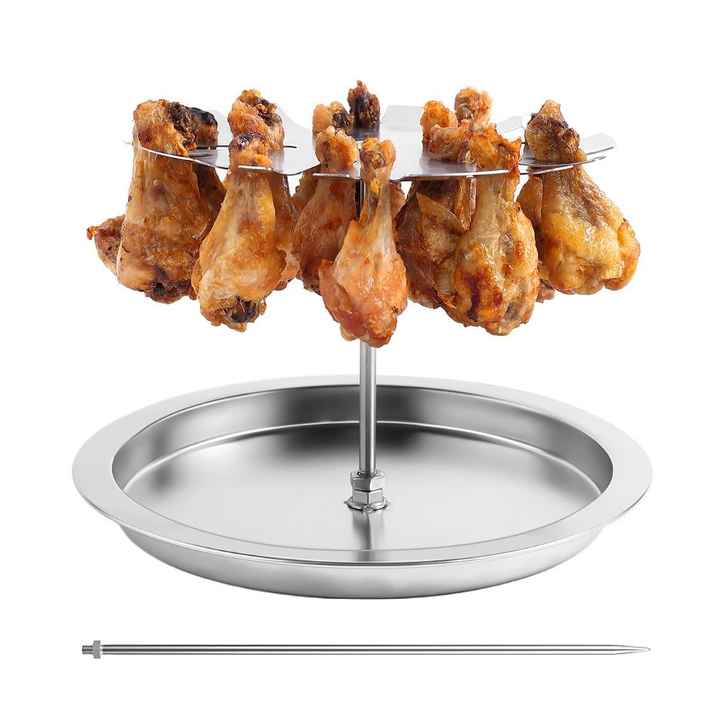 Triceratops Chicken Leg And Wing Rack, 14 Slots BBQ