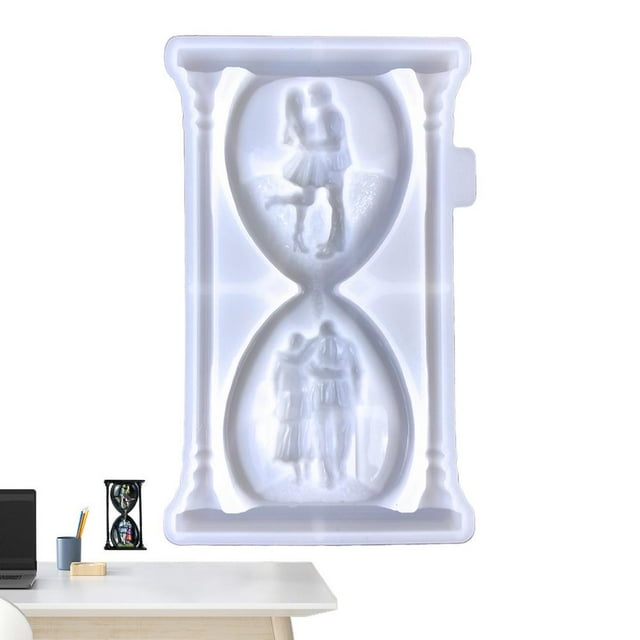 GoldCister Couple Hourglass Mold 3D Couple Sand Timer Shape Mould Epoxy
