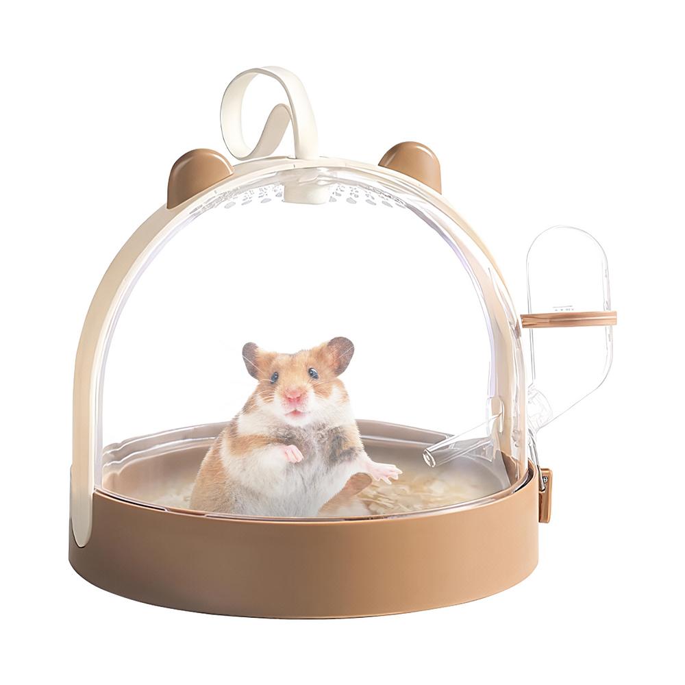 GoldCister Hamster Carrier Cage Small Animal Carrier Cage With Water