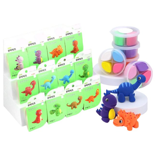GoldCister Modeling Clay Kit Kids Cute Pet/Dessert/Dinosaur Theme