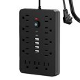 GoldCister Plug Strip Surge Protector 17in1 Electrical Plug Strip