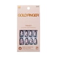 thumbnail image 1 of GoldFinger 24 Pcs Press On Nails, Medium Almond Fake Nails, Butterfly Chrome Gel Stick On Extensions, Reusable Full Cover False Nail Kit with Glue, Manicure Stick & File, 7 Day Long Lasting Wear, 1 of 2