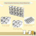 thumbnail image 1 of GoldFish Cracker Cutter, 25 Cavity Mini Cookie Cutters with Cleaning Brush, Goldfish Mold Stainless Steel Fish Shaped for Non-Stick Dough DIY Cookie Mold, 1 of 7