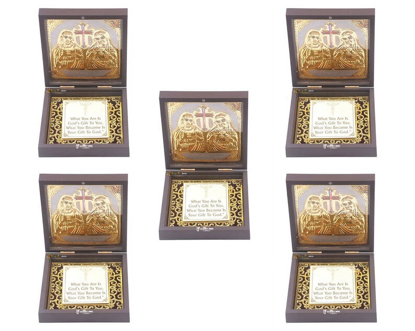 Mary Square Gold Bible Cover main image 1