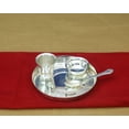 thumbnail image 1 of GoldGiftIdeas 7 Inch Silver Plated Dinner Set for Gift, Dinner Set for Home, Birthday Return Gift, Dinnerware Set for God, Dinner Thali Set(Pack of 10), 1 of 3