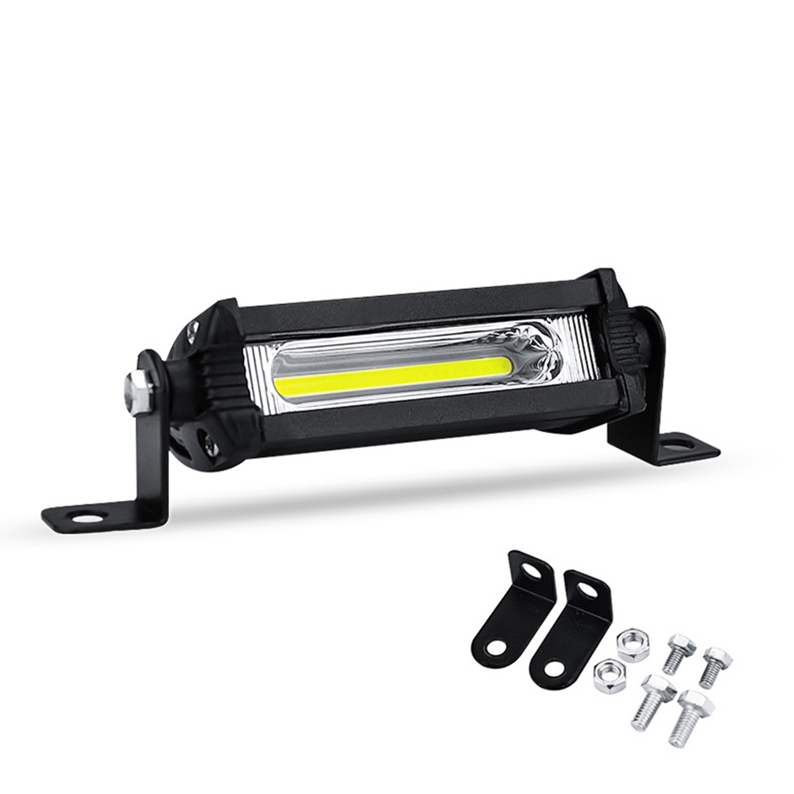 GoldHub 9W 12V-24V LED Bar Offroad Sportlight COB Mini Small Single Row Spotlight Daytime Running Light Motorbike Auxiliary Light