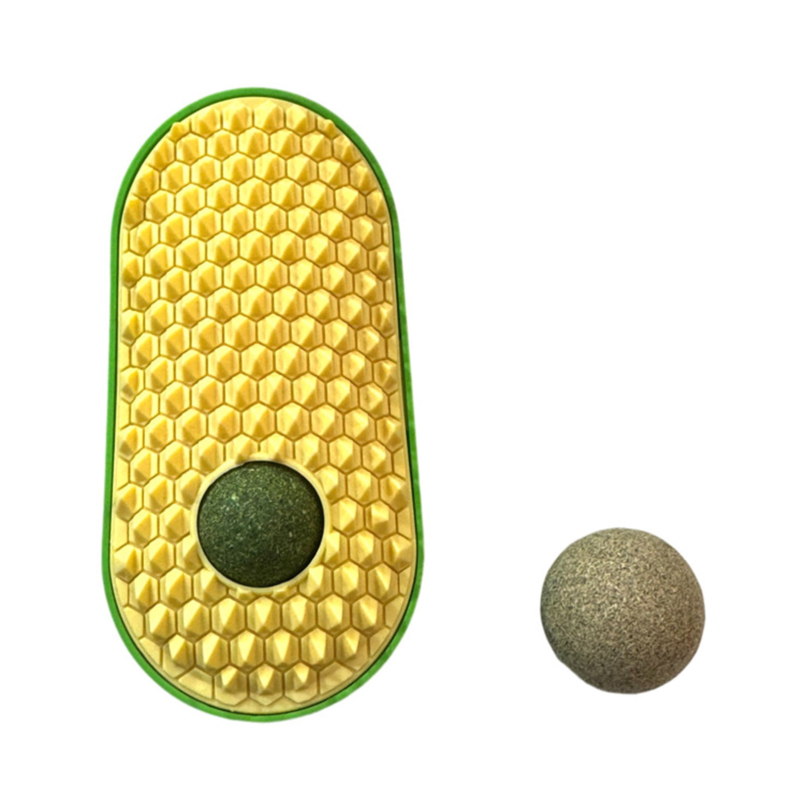Photo inspiration: Fresh Look at Goldhub Cat Self Groomer Brush With Catnip Ball Cleaning Soothing