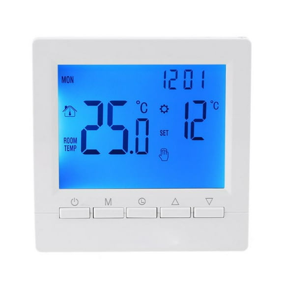 GoldHub Household Thermostat Smart with Backlight LCD Large Screen Wall Room Heating Temperature Controller Household Products