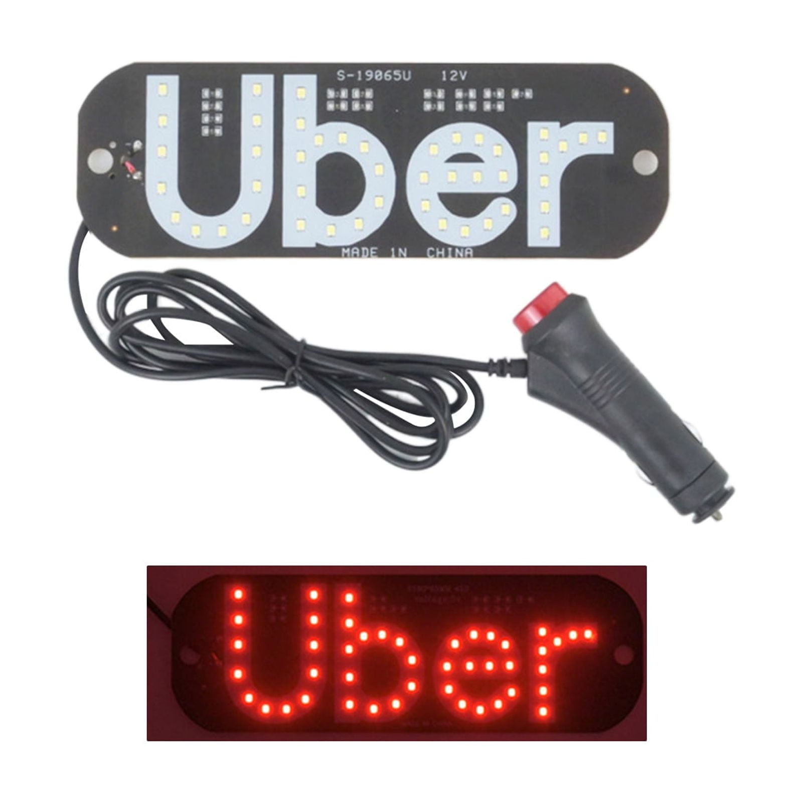 GoldHub LED Car Light Sign Decoration with Suction Cups Super Bright