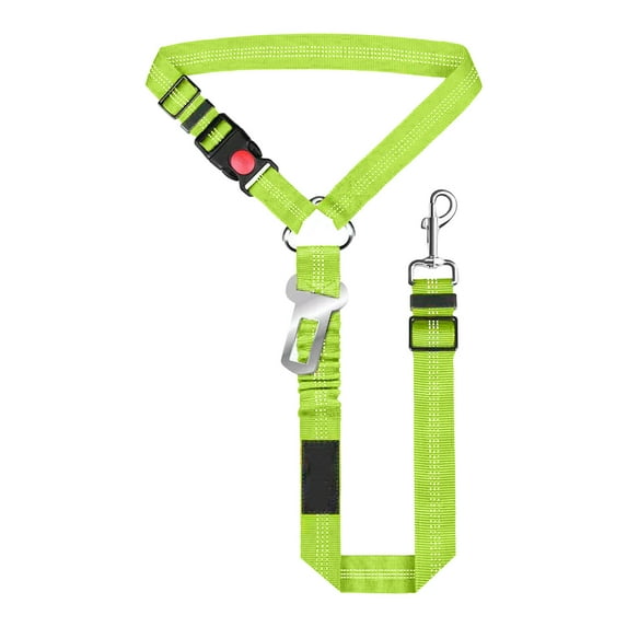 GoldHub Removable Dog Seat Belt Harness Dog Car Seat Leash Restraint Adjustable Reflective Dog Seatbelt Tether for Vehicle Headrest