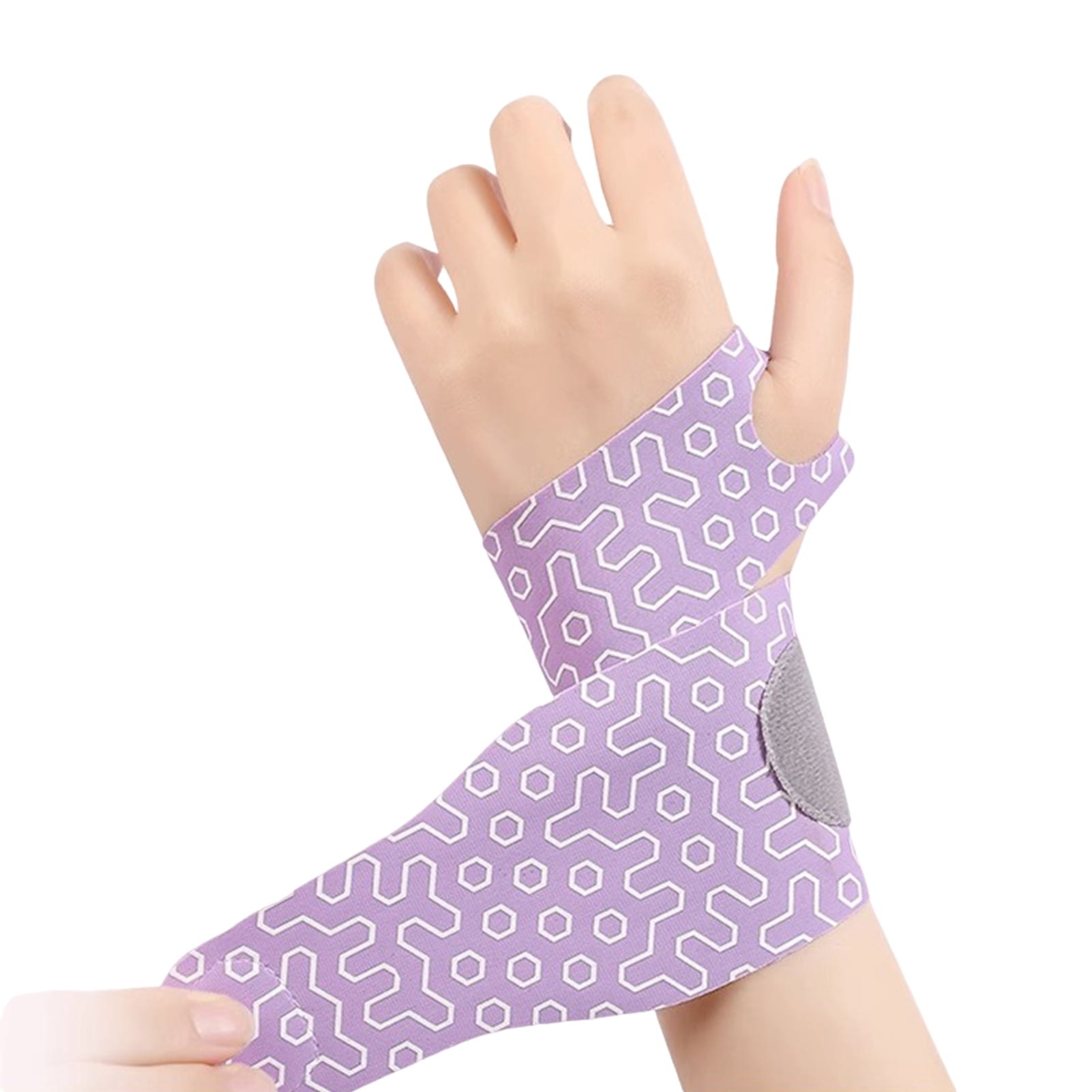 GoldHub Sports Wristband Ultra-Thin Carpal Tunnel Support Pain Relief Arthritis Tendonitis Wrist Brace Right And Left Hand Compression Elastic Wrist Wraps for Fitness Enthusiasts