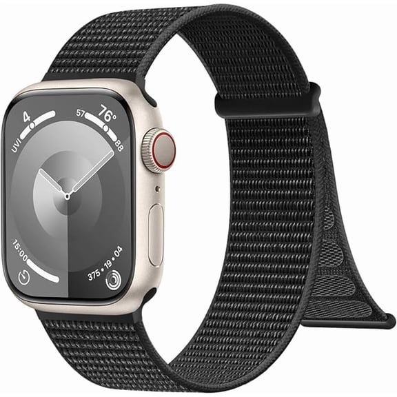 GoldMine Sport Nylon Loop Bands Compatible with Apple Watch Bands 40mm 44mm 45mm 38mm 41mm 42mm 46mm 49mm for Women Men, Adjustable Braided Straps for iWatch Series 11/10/9/8/7/6 SE/Ultra 3 2 1