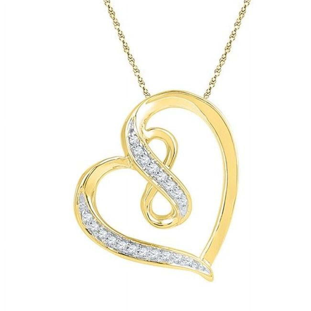 GoldNDiamond GND-101063 0.06 CTW Diamond Fashion Pendant - Walmart.com