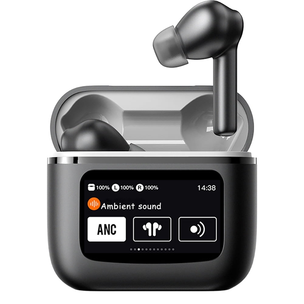 GoldSong Noise Cancelling Wireless Bluetooth Earbuds with Smart Case Smart Touch Screen Earbuds 4 ENC Mics Earphones for iPhone Android Laptop Computer Sports Walmart