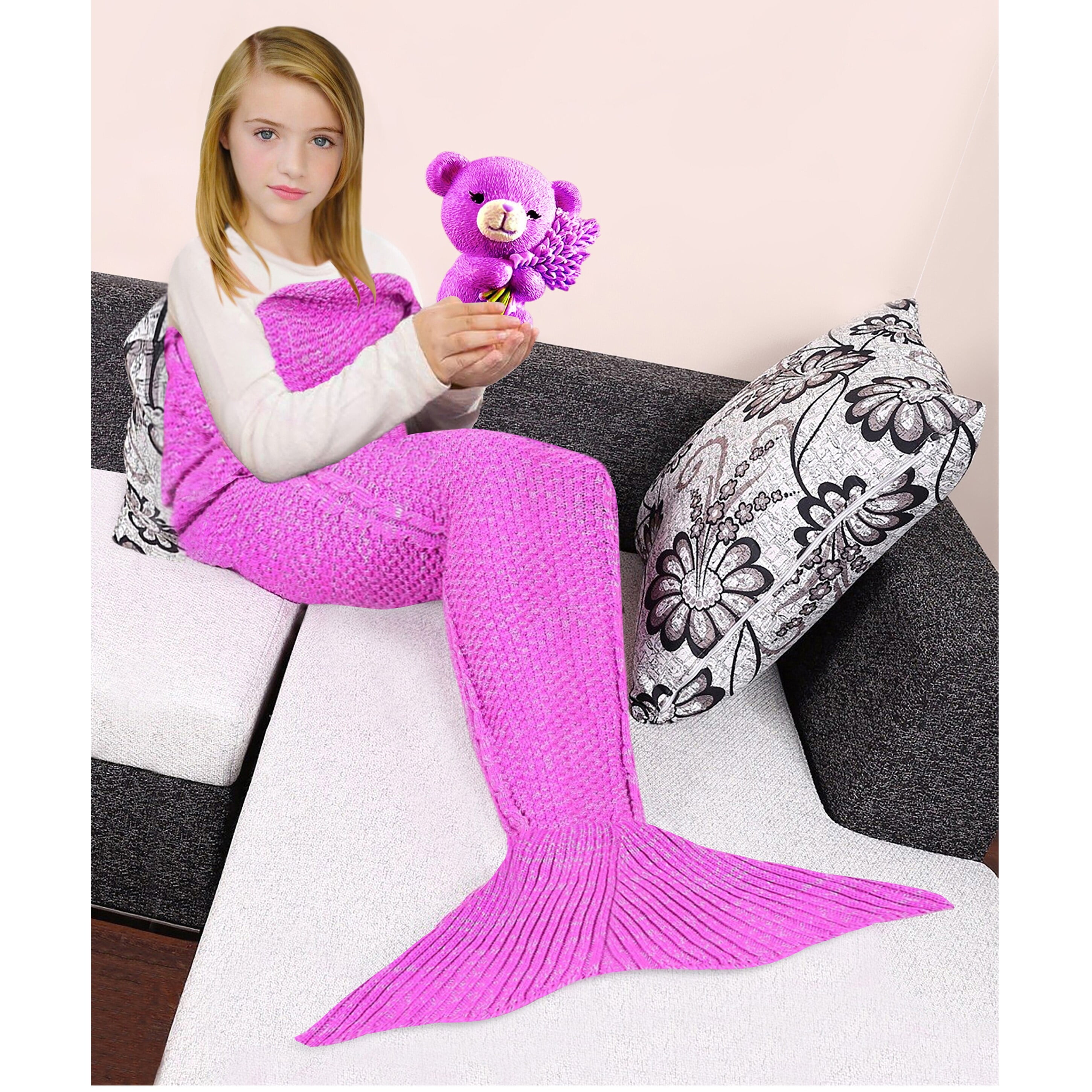 Mermaid tail throw blanket hotsell