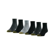 GoldToe Edition Mens Cushion Ankle Socks Assorted, 6 Pack