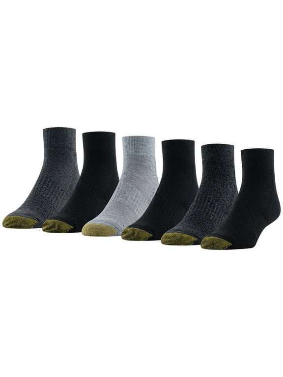 Edition Mens Cushion Ankle Socks, 6-Pack