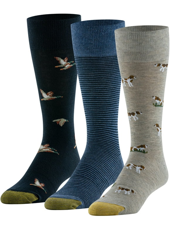 Edition Mens Dogs Crew Socks, 3-Pack