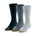thumbnail image 1 of GoldToe Edition Mens Everyday Rib Crew Socks Assorted, 3 Pack, 1 of 5