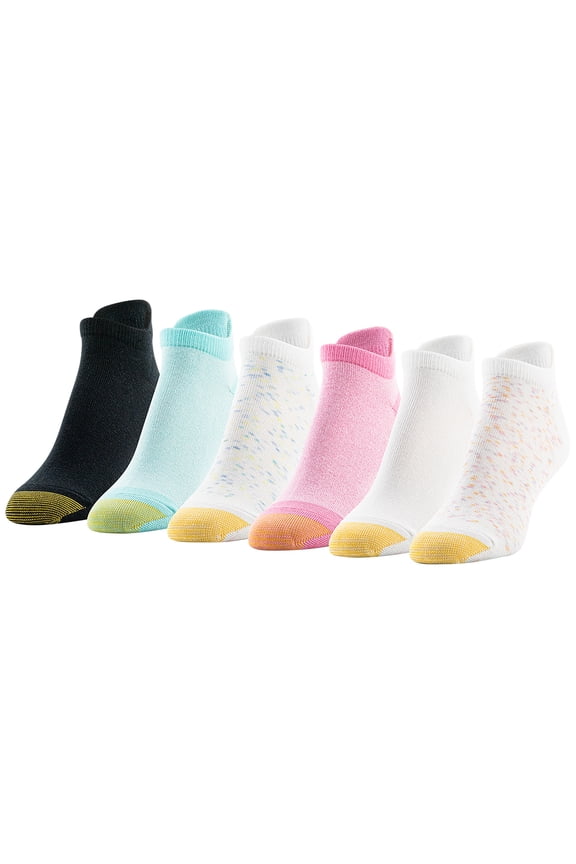 Edition Women's Confetti Tab Socks Assorted, 6 Pairs, Size 6-9