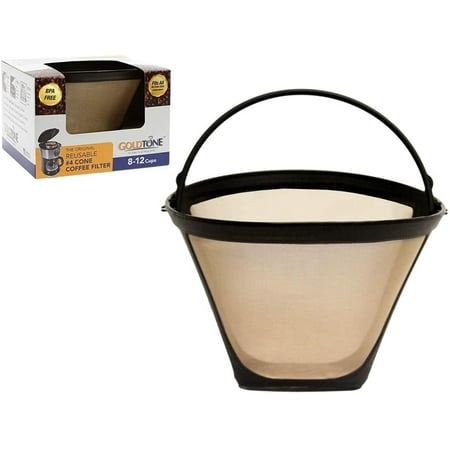 product image of GoldTone Brand Reusile #4 Cone replaces your Ninja Coffee Filter for Ninja Coffee Bar Brewer - BPA Free - Made in USA