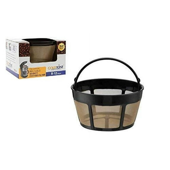 GoldTone Reusable 8-12 Cup Basket Coffee Filter Fits Hamilton Beach Coffee Makers and Brewers. Replaces your Hamilton Beach Reusable Coffee Filter - BPA Free