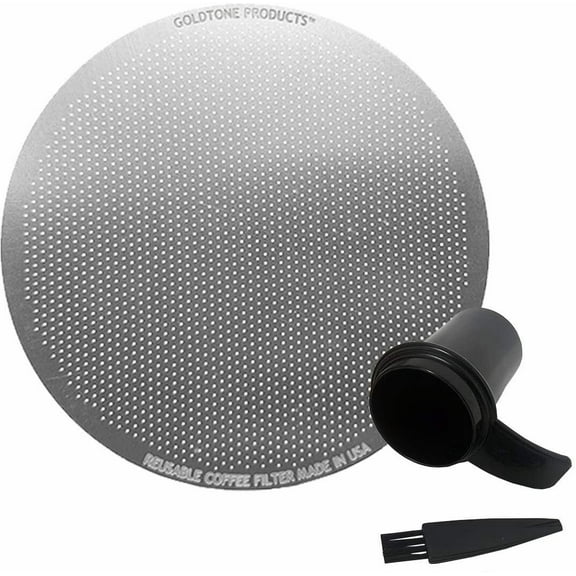 GoldTone Stainless Steel Reusable Disk Coffee Filter - Aeropress Coffee Presser