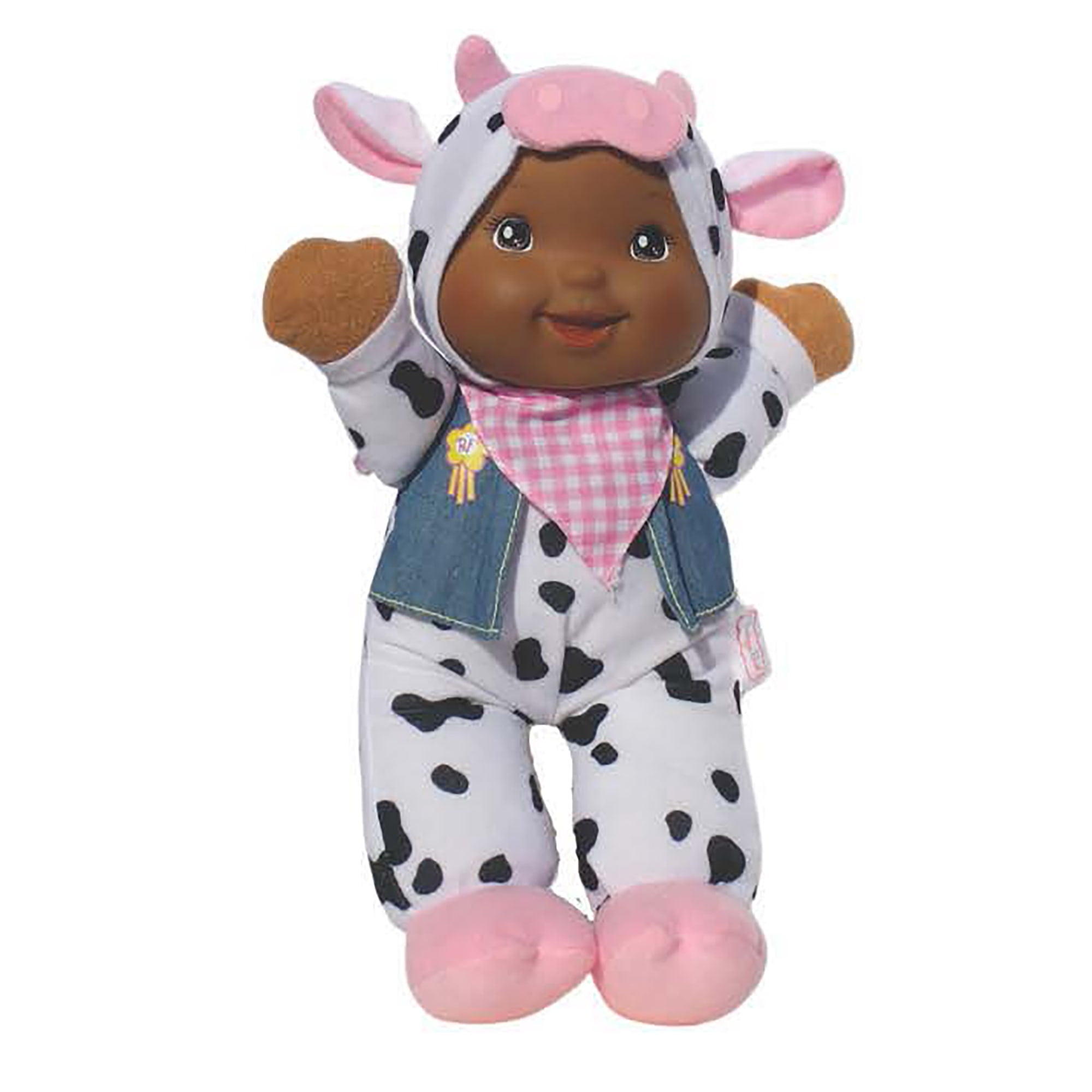 Baby's First 12 Inch Soft Body Baby Doll with Cow Costume and