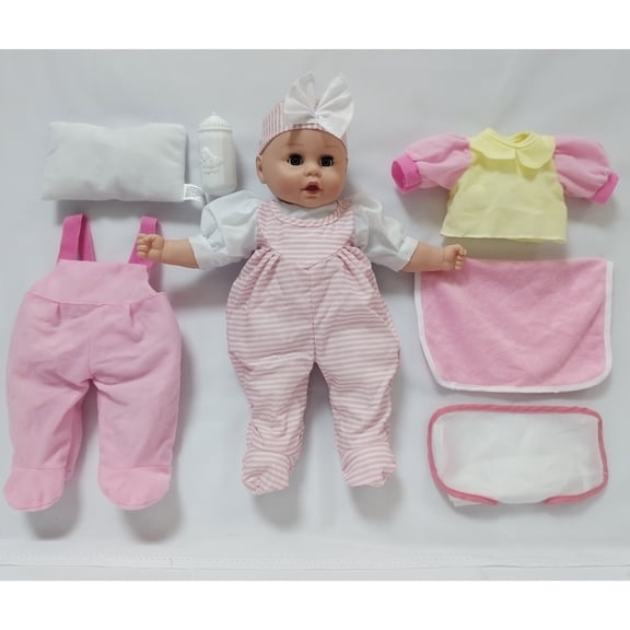 Goldberger Baby's First 16" Soft Body Huggable 8 Piece Playset -