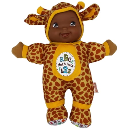 Baby's First Sing & Learn Giraffe Soft & Cuddly Singing Musical Doll, Teaches ABC's & Numbers