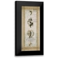 thumbnail image 1 of Goldberger, Jennifer 10x18 Black Modern Framed Museum Art Print Titled - Cartouche and Shells II, 1 of 5