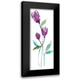 thumbnail image 1 of Goldberger, Jennifer 10x18 Black Modern Framed Museum Art Print Titled - Dancing Aubergine I, 1 of 5